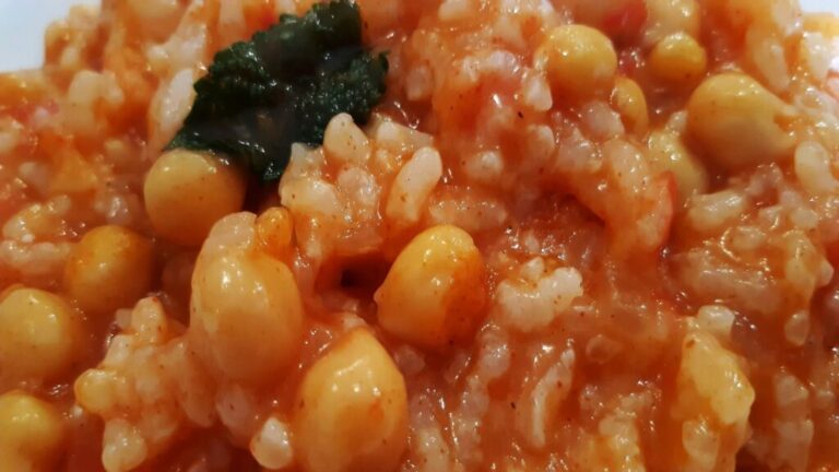 GARBANZOS CON ARROZ Y YERBABUENA