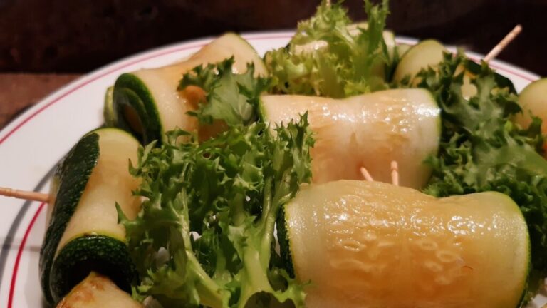 ROLLITOS DE CALABACÍN A LA PLANCHA