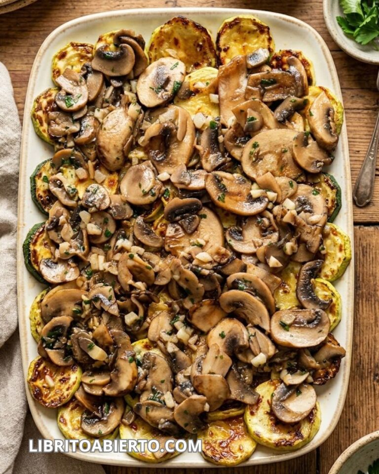 Calabacín a la plancha con champiñones una receta fácil y rápida