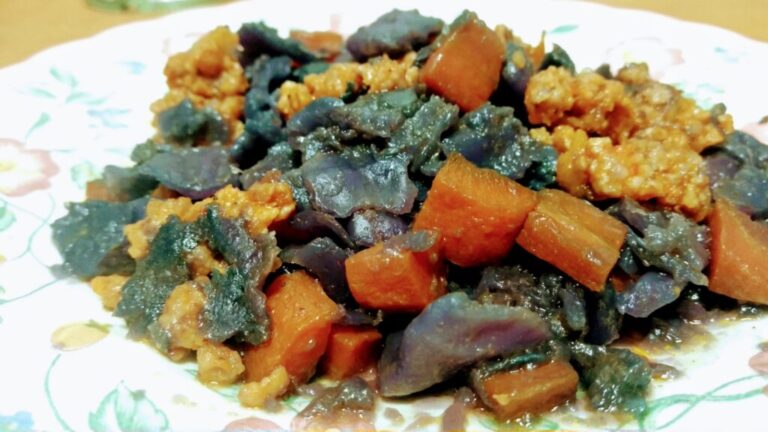 LOMBARDA CON ZANAHORIA Y CARNE