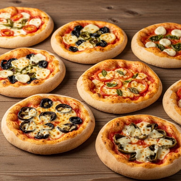 Receta de mini pizzas con base casera