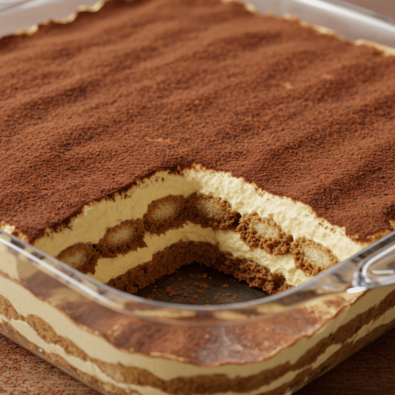 Receta de tiramisú casero