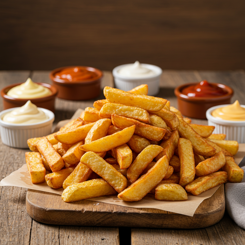 PATATAS FRITAS PERFECTAS Y MUY CRUJIENTES