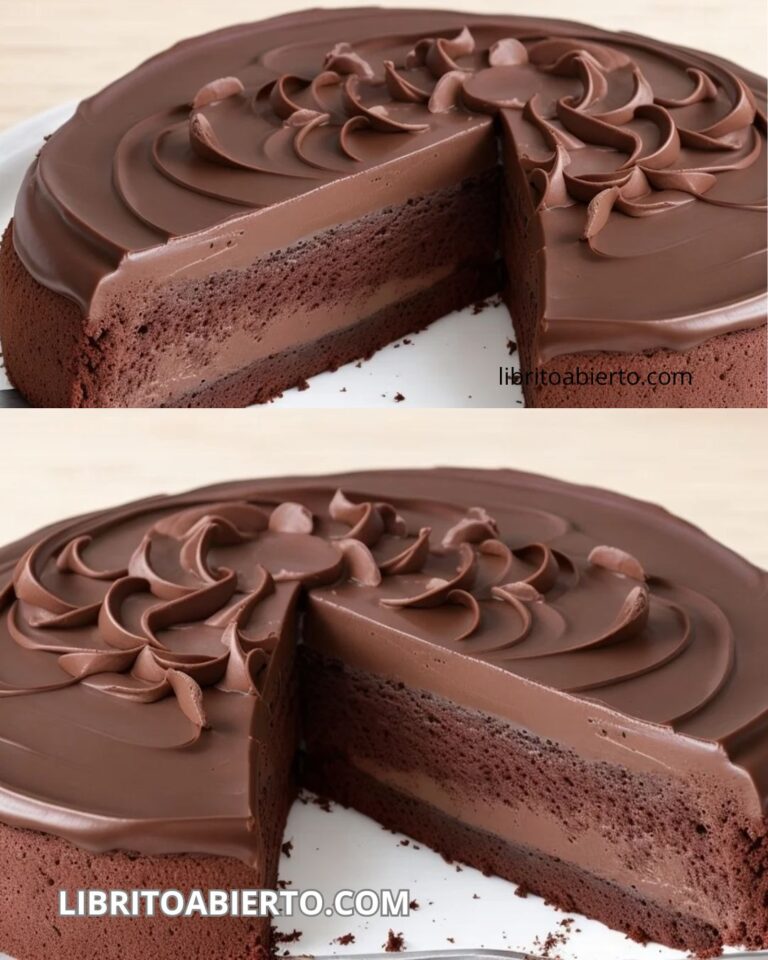 Receta de tarta rellena de chocolate