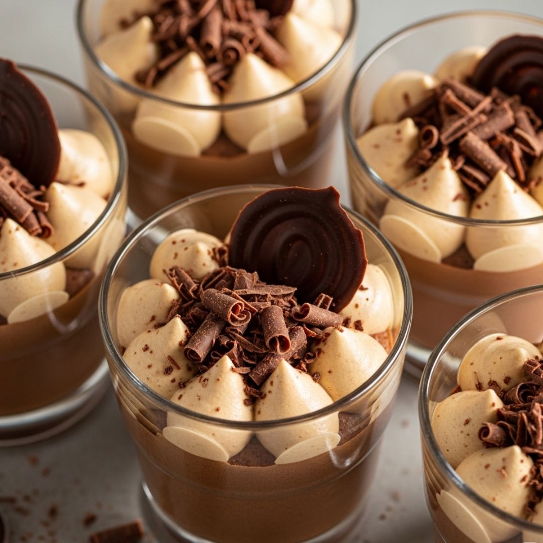 Mousse de Chocolate con Crema de Café