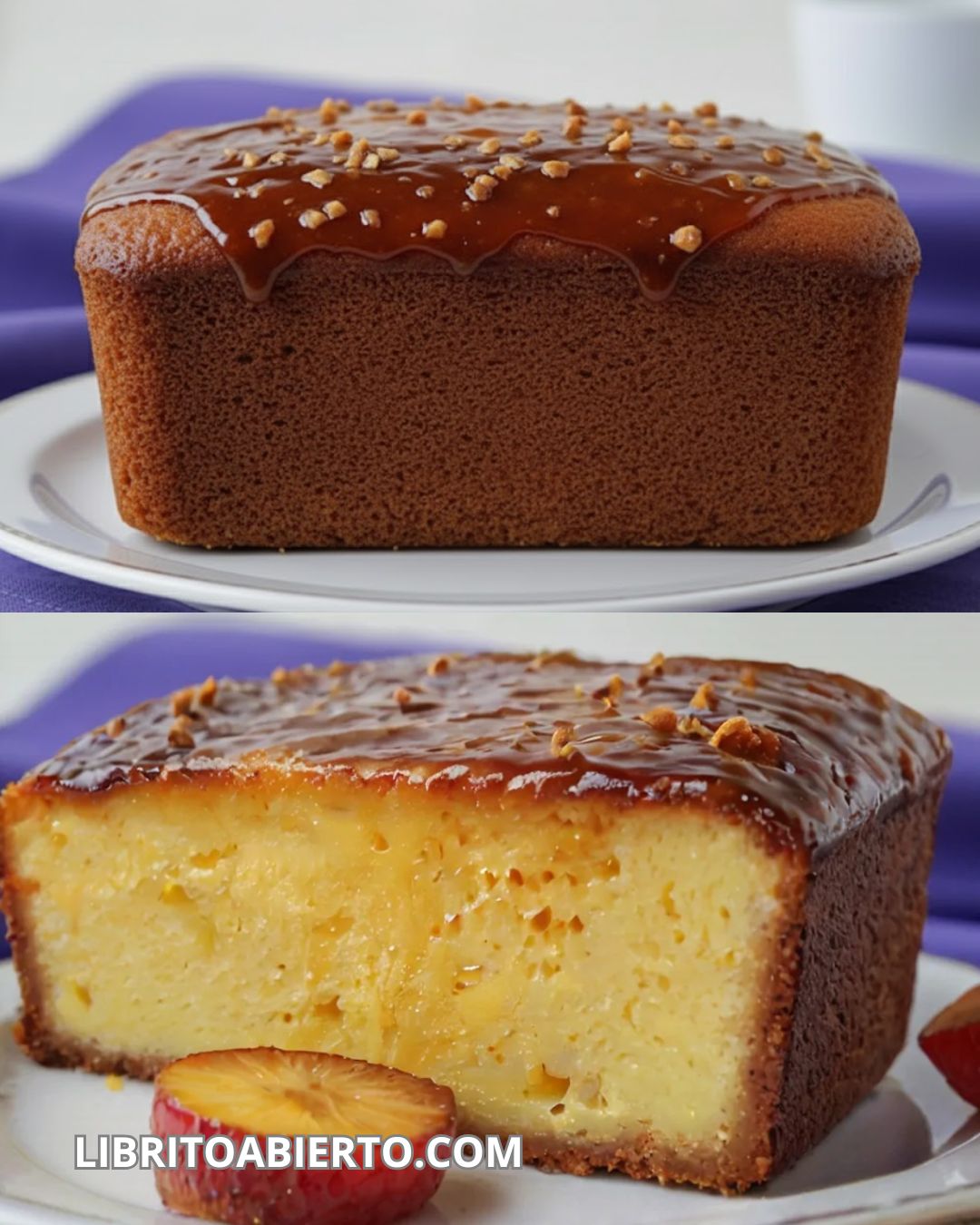 Receta fácil de pudin de manzana