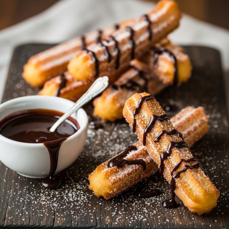 Churros caseros con chocolate receta