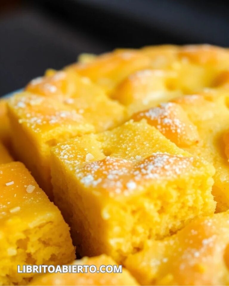 Pastel de maíz esponjoso receta