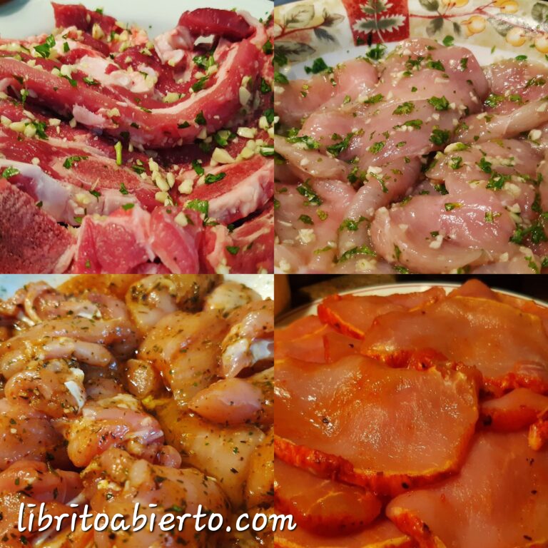 Recetas para aliñar y adobar carne
