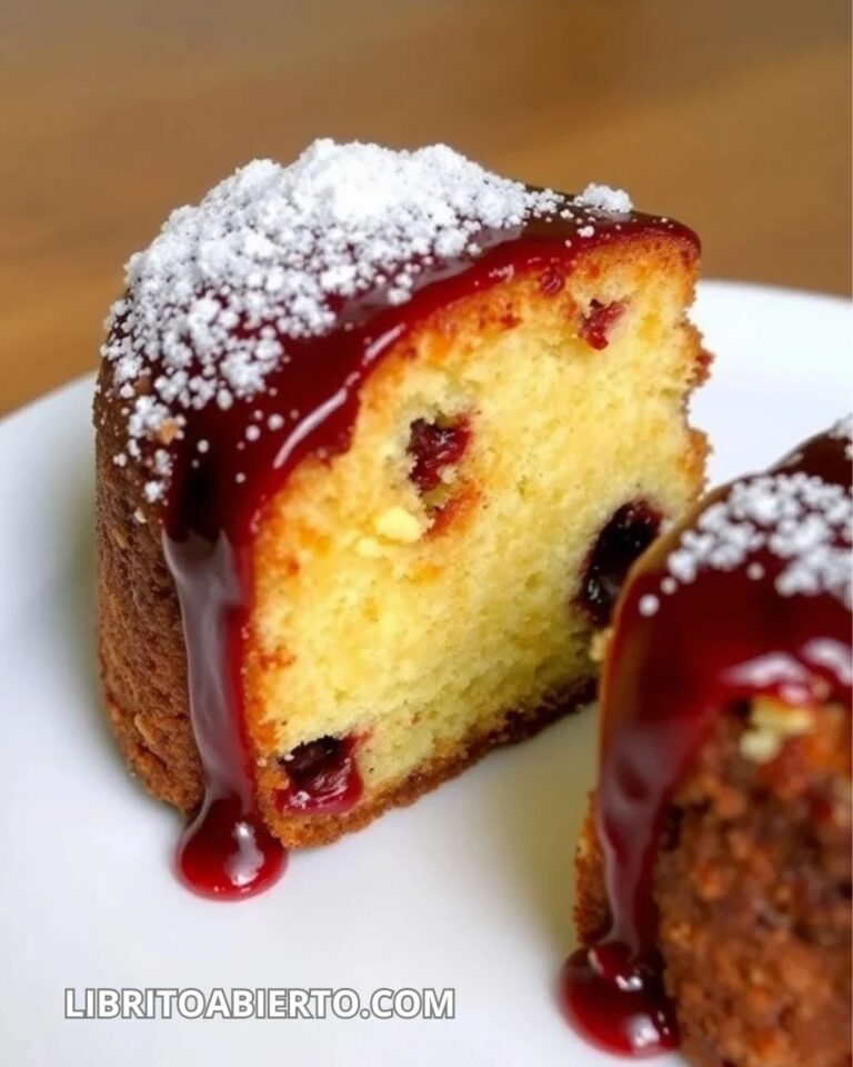 Bizcocho con fresas receta