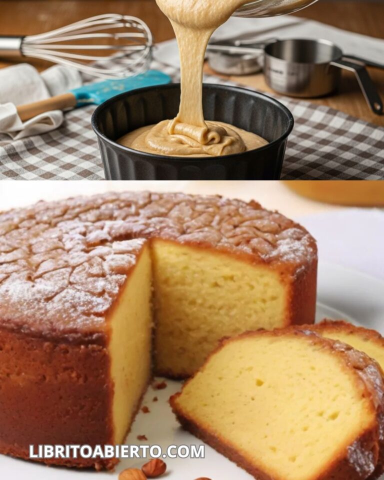 Receta casera de bizcocho de cacahuete