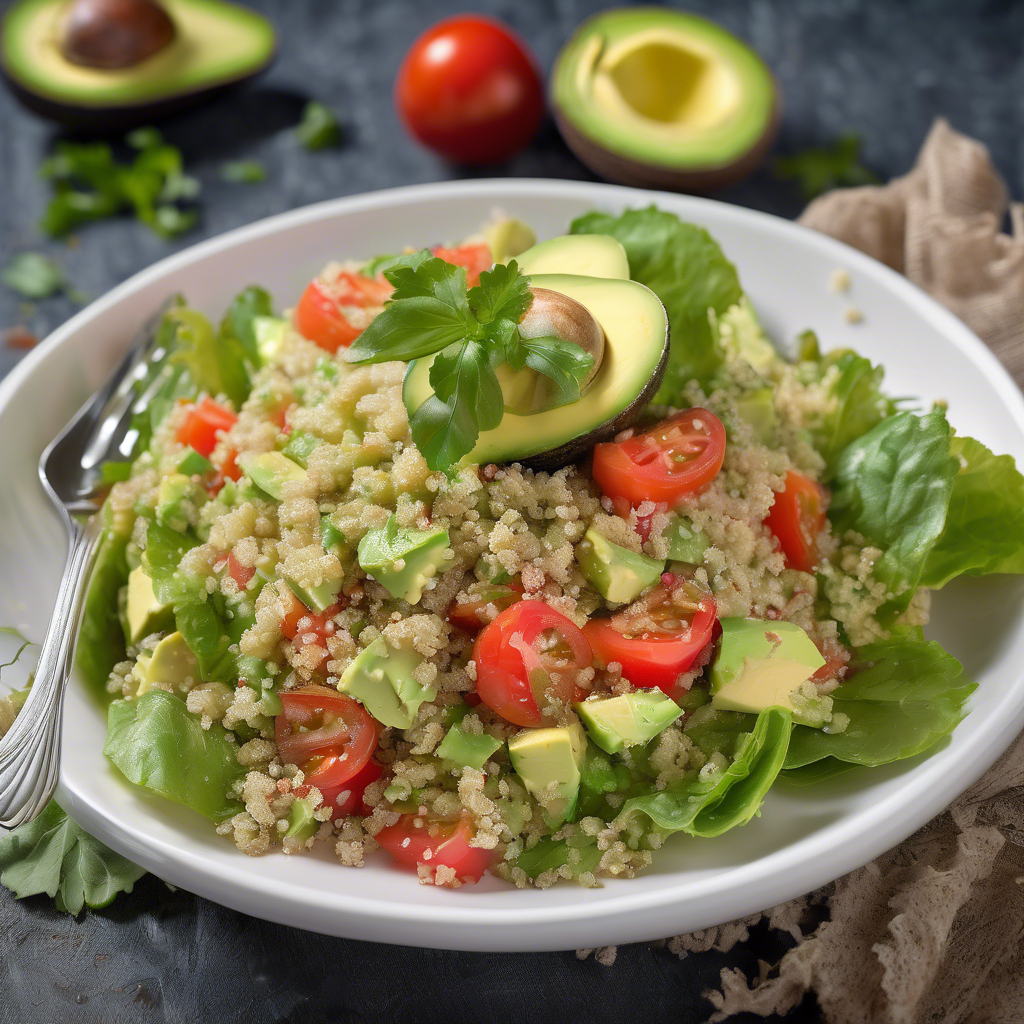 Receta de ensalada de quinoa aguacate y tomate