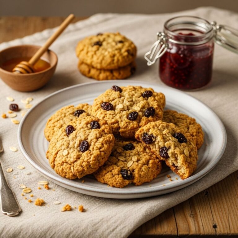 Galletas de avena y pasas receta