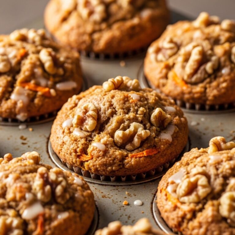 Muffins de zanahoria y nuez