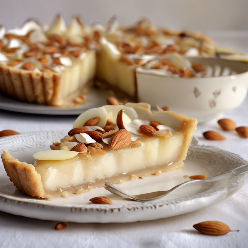 Tarta de pera y almendras