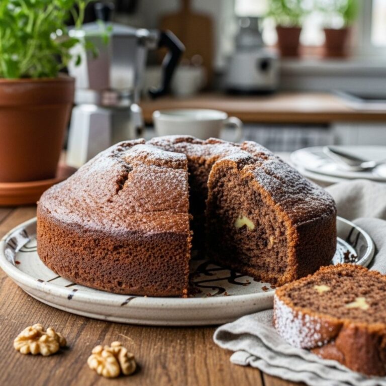 Bizcocho de cacao y nueces