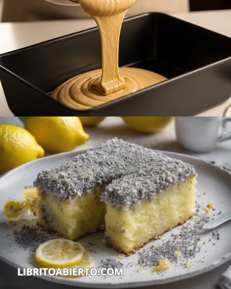 Bizcocho de limón y semillas de amapola