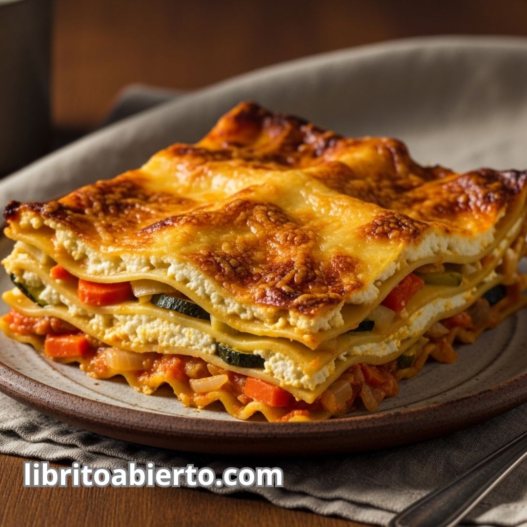 Lasaña de verduras y queso ricota