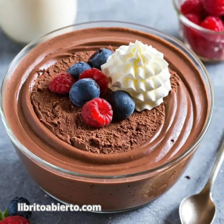 Mousse de chocolate y café