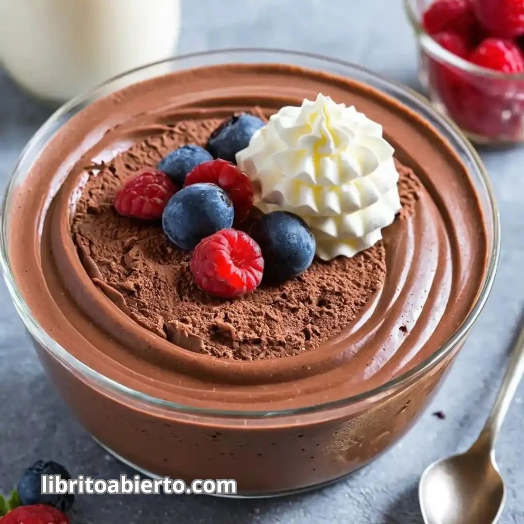 Mousse de chocolate y café