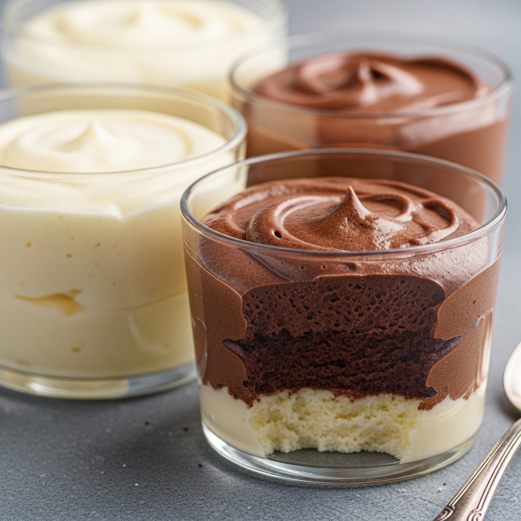 Receta de mousse de vainilla y chocolate