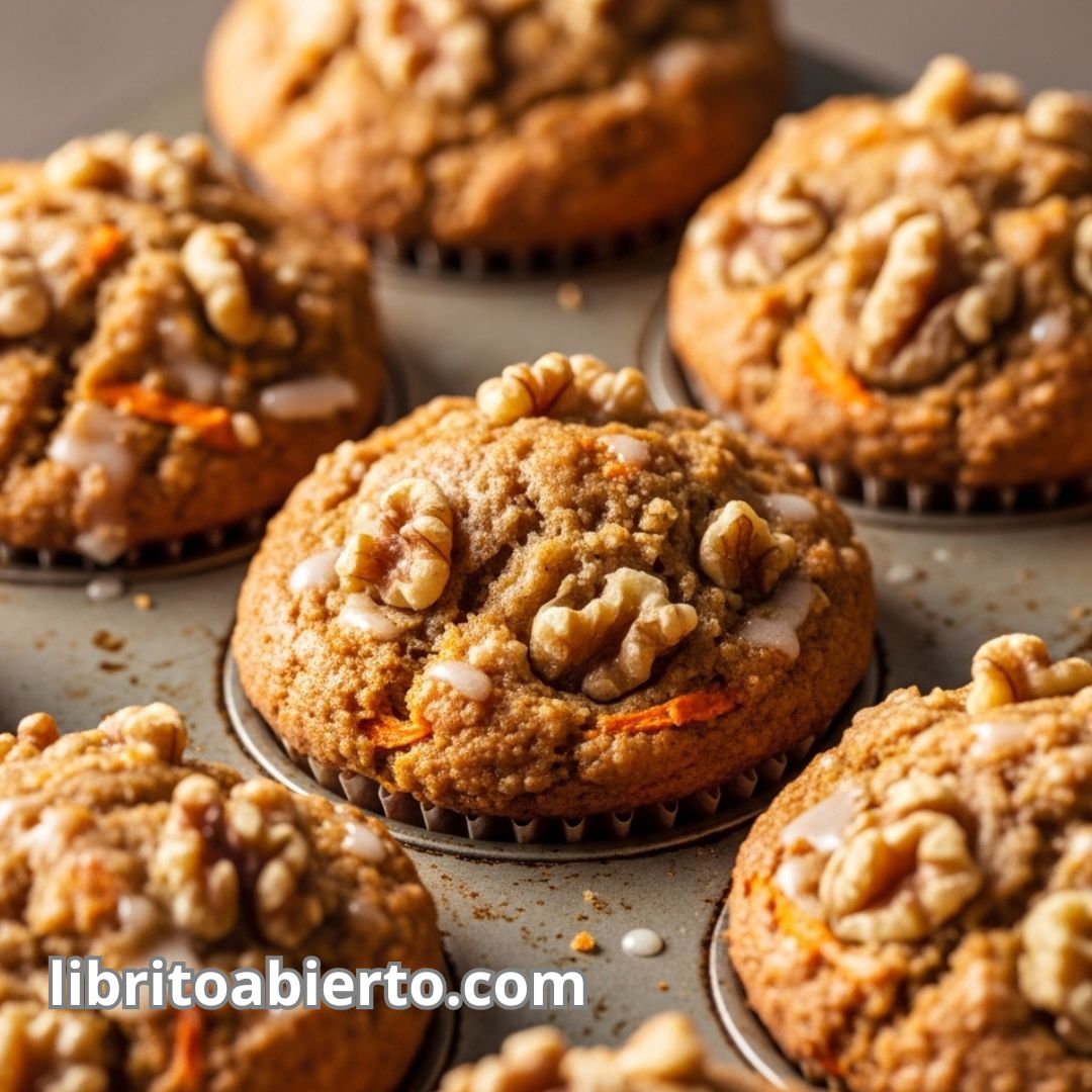 Muffins de zanahoria y nuez