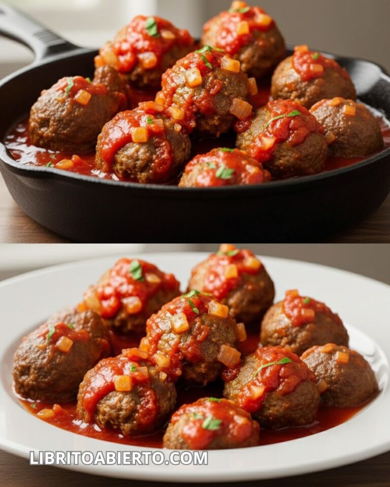 Albondigas de carne con salsa de tomate