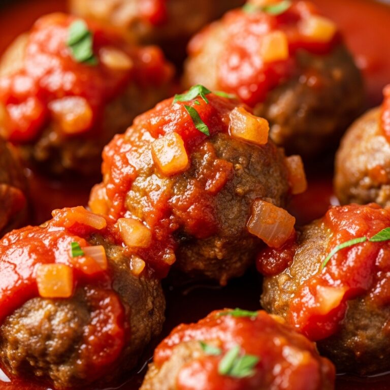 Albóndigas de carne con salsa de tomate