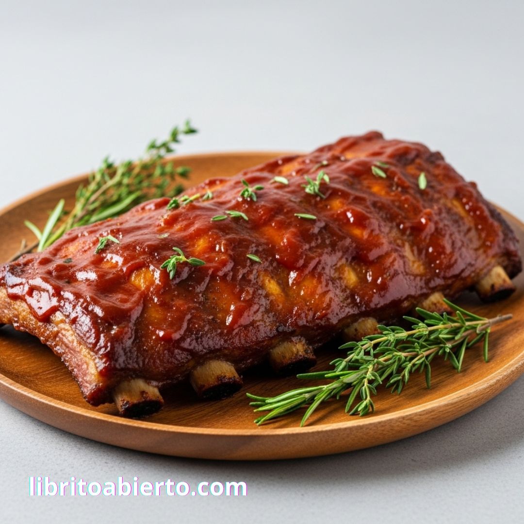 Costilla de cerdo con salsa barbacoa