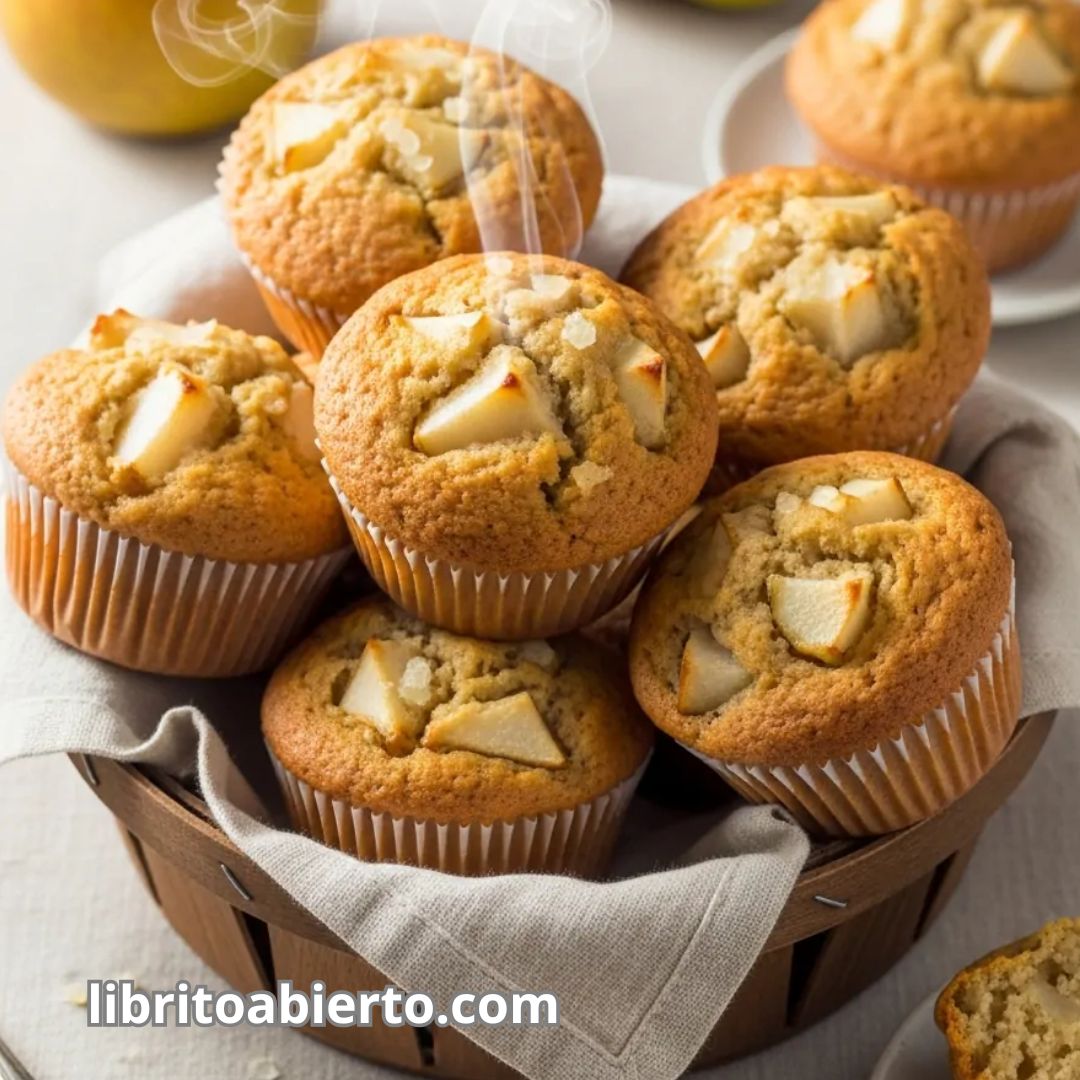Muffins de pera y jengibre