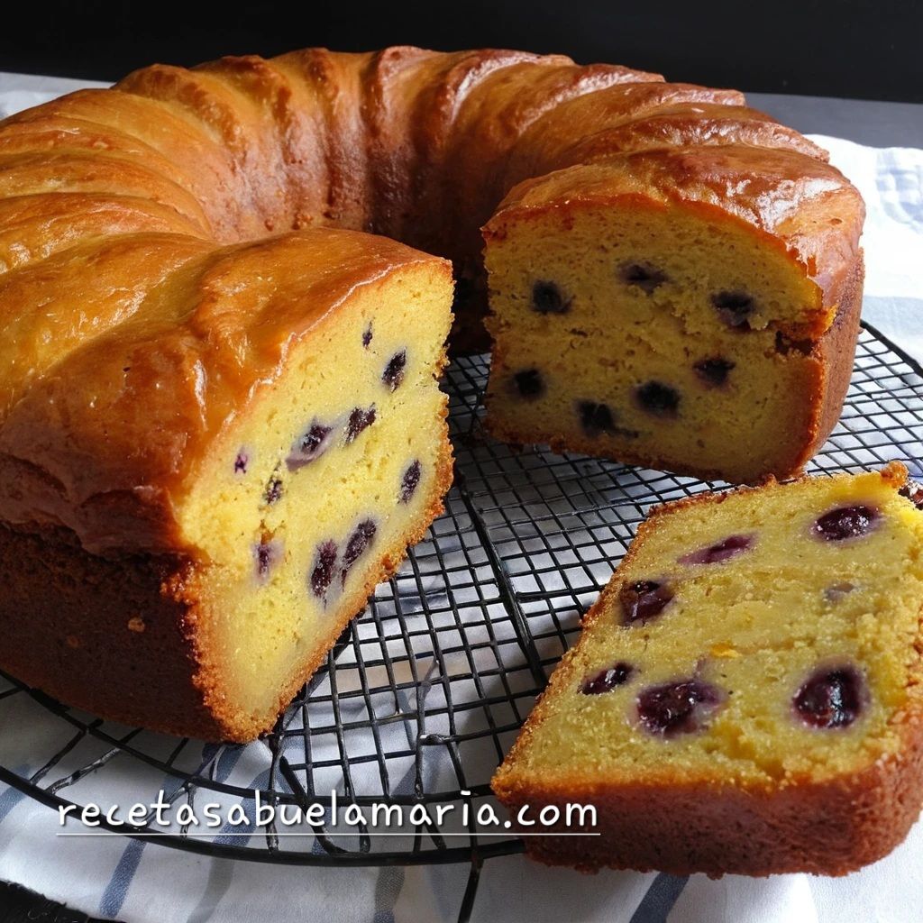 Bizcocho de ron y pasas