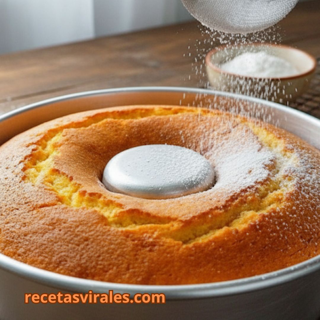 Bizcocho con azúcar glas