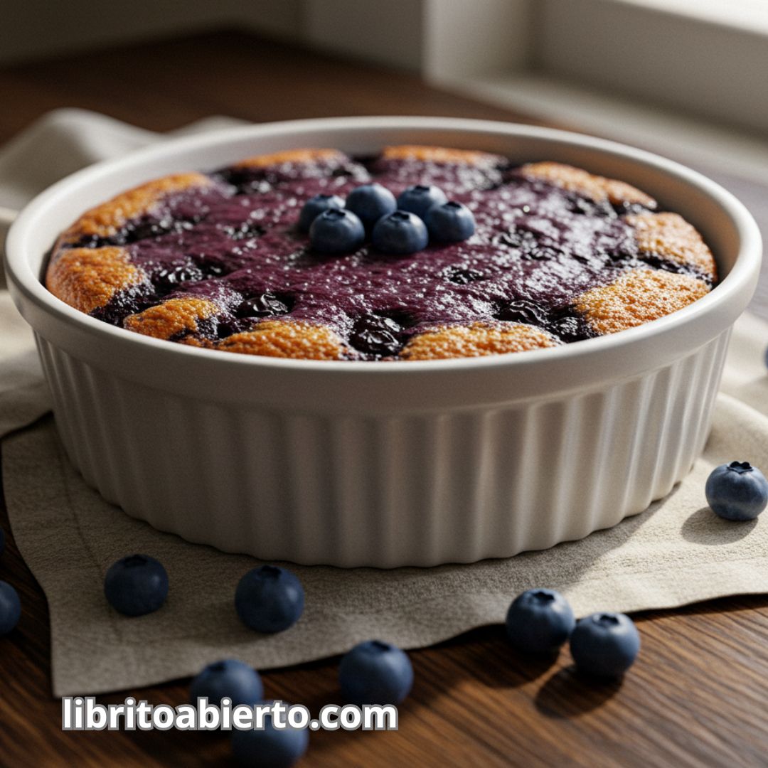 Pudin de arándanos receta casera fácil